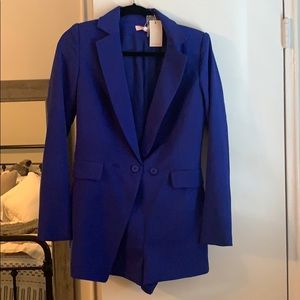 Blue shirt suit